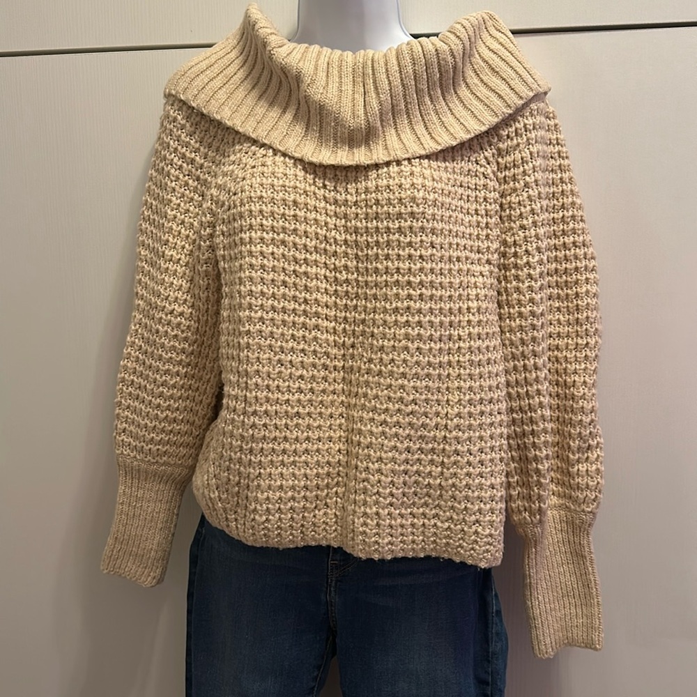 Off Shoulder Knit Sweater
